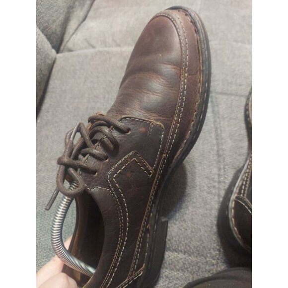 Clarks Kyros 26110348 Brown Pebbled Dress Casual Oxfords Men's US 11 M Ortholite - Picture 7 of 12